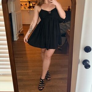 Black Spaghetti Strap Dress